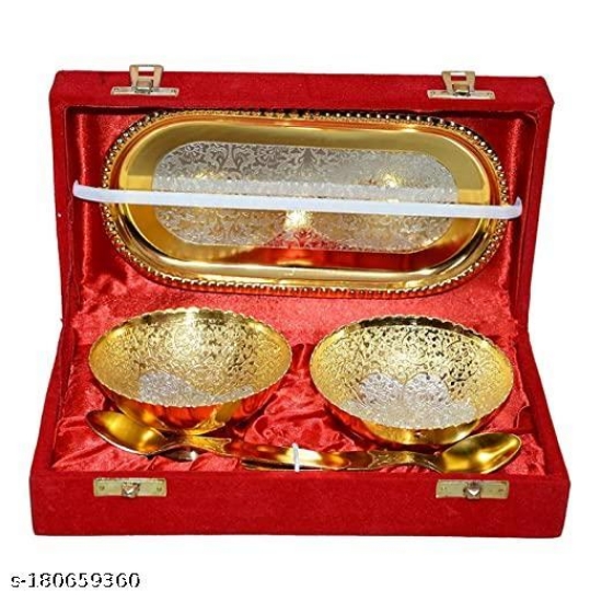 Picture of German Silver Gold Plated Bowls set