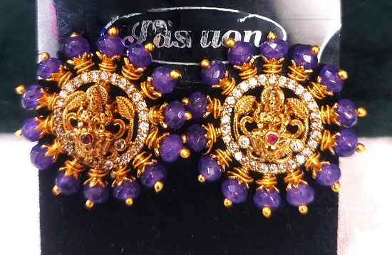 Picture of Sapphire Lakshmi Earrings