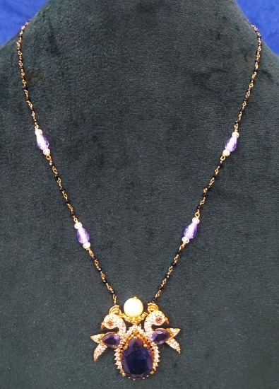 Picture of Royal Blue stone mangalsutra