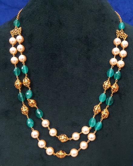 Picture of Double strand beaded necklace
