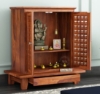 Picture of Wood Home Temple With Intricate Carving Doors - PMD1004 -