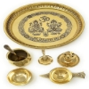 Picture of Brass Pooja thali Set 8 Inch